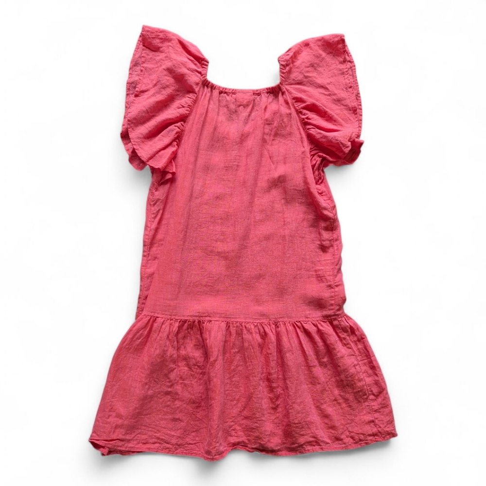 Finley Hattie‎ Linen Dress in Washed Coral Laidback Style | Coastal Boho | Sz S - Picture 4 of 8